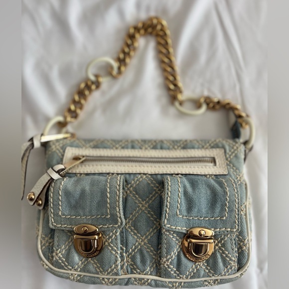 Vintage Marc Jacobs Cammie Washed Denim Bag - Picture 1 of 5